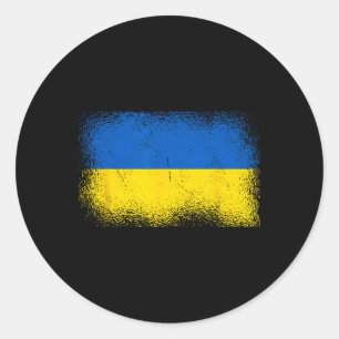 Ukrainian Flag Ukraine 1 Classic Round Sticker