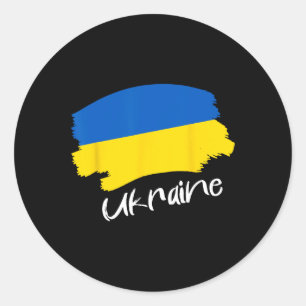 Ukrainian Flag Ukraine 4  Classic Round Sticker