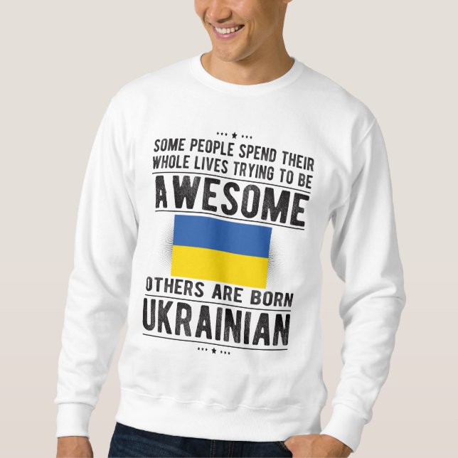 Ukrainian Flag Ukraine Heritage Ukrainian Roots Sweatshirt (Front)