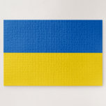 Ukrainian Flag (Ukraine) Jigsaw Puzzle<br><div class="desc">This design features the national flag of Ukraine, which is a country in Eastern Europe. Ukraine borders Russia to the east and north-east; Belarus to the north; Poland, Slovakia and Hungary to the west; and Romania, Moldova and the Black Sea to the south. Ukraine is the second largest country in...</div>
