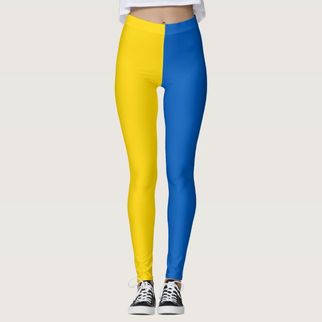 Ukrainian Flag (Ukraine) Leggings (Front)