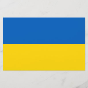 Ukrainian Flag (Ukraine) Stationery