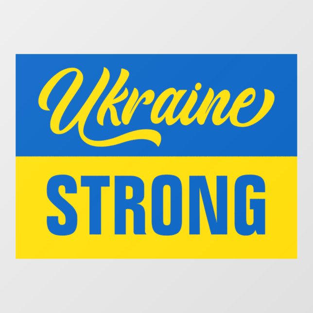 Ukrainian Flag Ukraine Strong (Sheet)