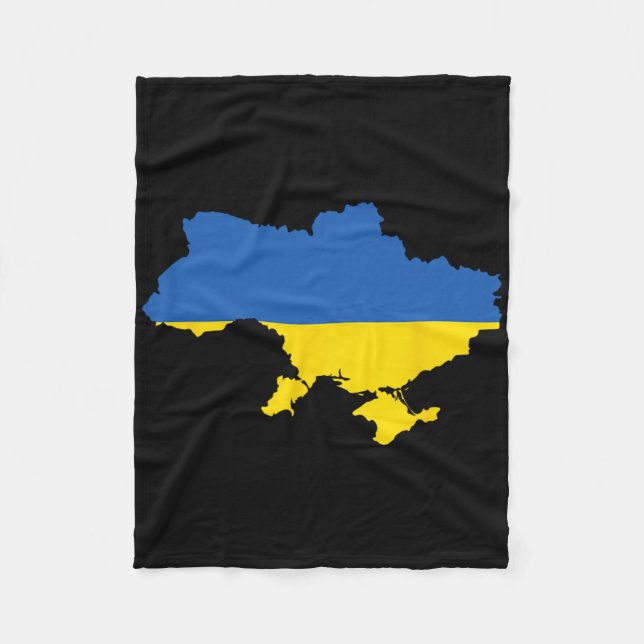 Ukrainian Flag Vintage Heritage 3  Fleece Blanket (Front)