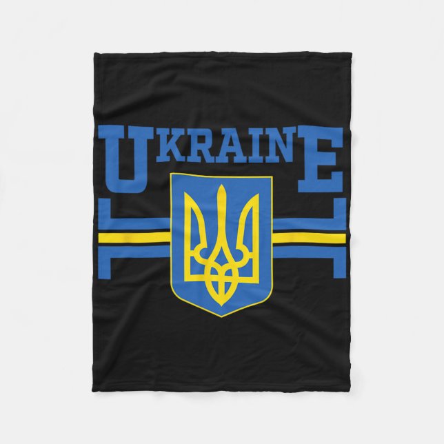 Ukrainian Flag Vintage Heritage 5  Fleece Blanket (Front)
