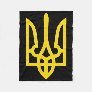 Ukrainian Flag Vintage Ukraine Flag Fleece Blanket