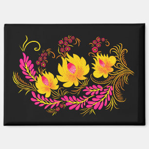 Ukrainian Floral Folk Art Magnet
