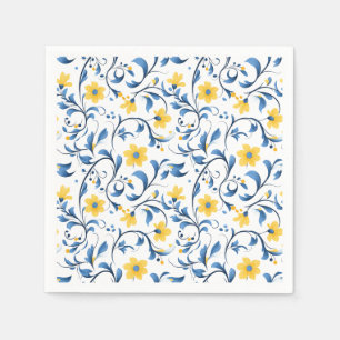 Ukrainian floral folk art motifs. napkin