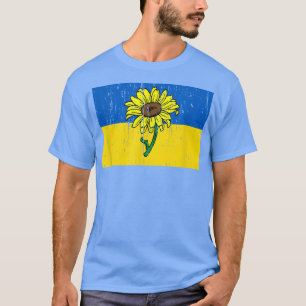 Ukrainian Flower Sunflower Stand With Ukraine T-Shirt