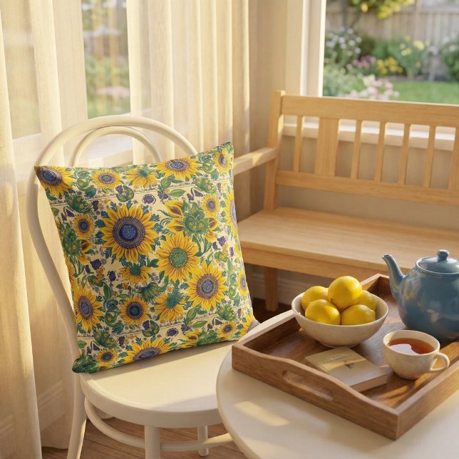 Ukrainian folk art pattern. Throw Pillow (Creator Uploaded)