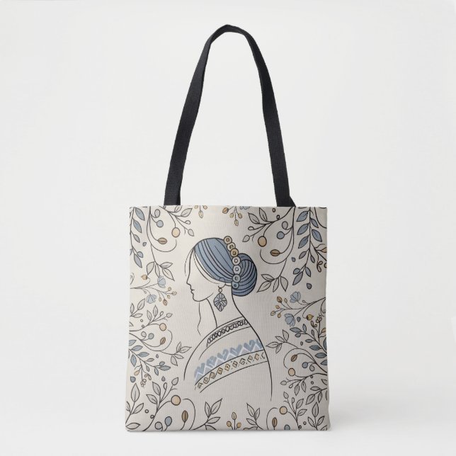 Ukrainian Folk Art Tote Bag (Front)
