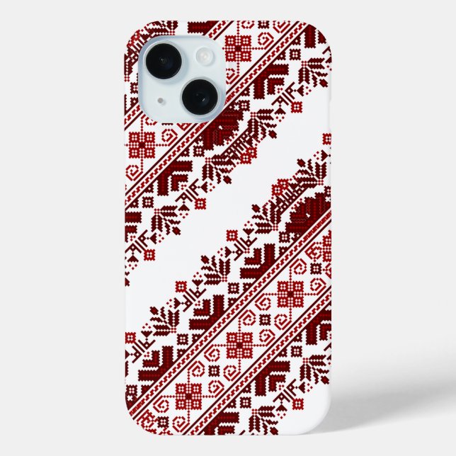 Ukrainian Folk Ethnic Embroidery Border Tradition Case-Mate iPhone Case (Back)