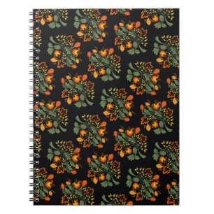 Ukrainian folk floral pattern. Ukraine Notebook