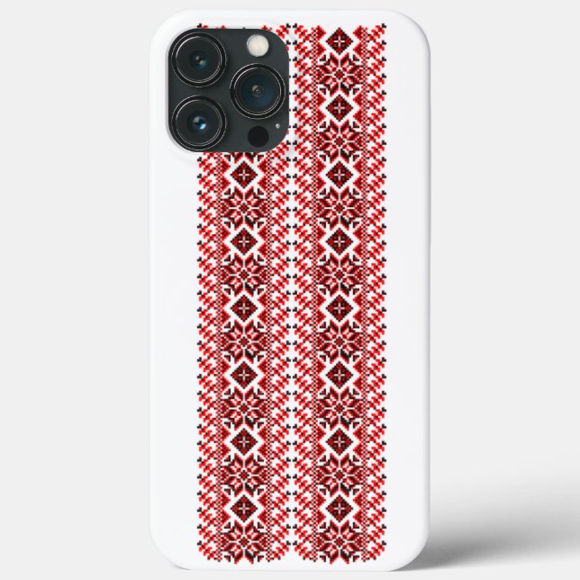 Ukrainian folk floral pattern. Ukraine style Case-Mate iPhone Case (Back)