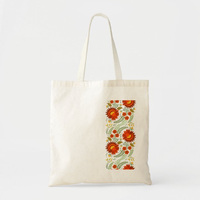 Ukrainian folk floral pattern. Ukraine Tote Bag (Front)