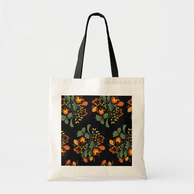 Ukrainian folk floral pattern. Ukraine Tote Bag (Front)