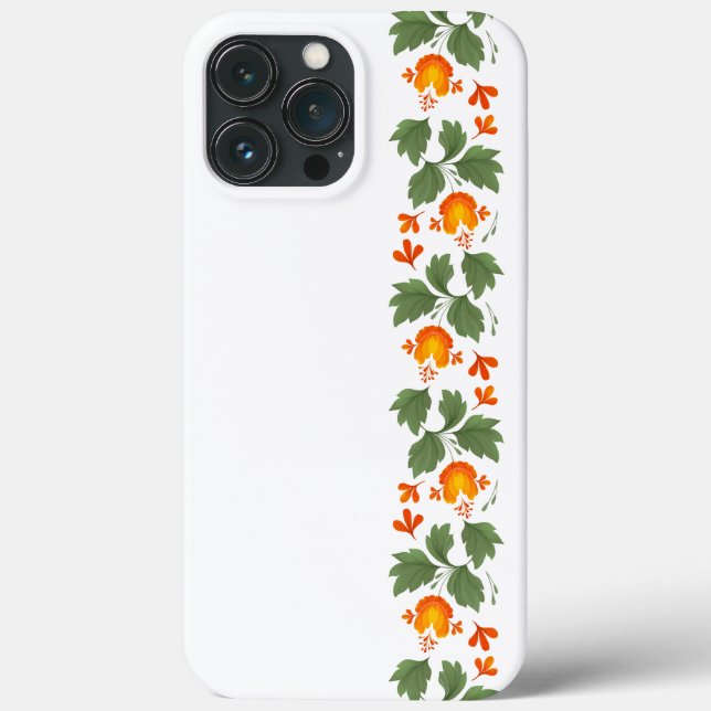Ukrainian folk floral pattern. Ukrainian style Case-Mate iPhone Case (Back)