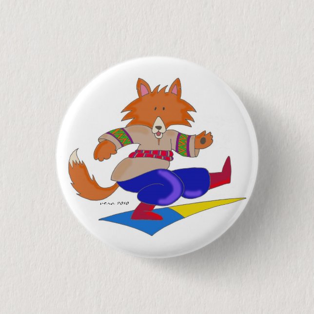 Ukrainian Foxy Dancer 3 Cm Round Badge (Front)
