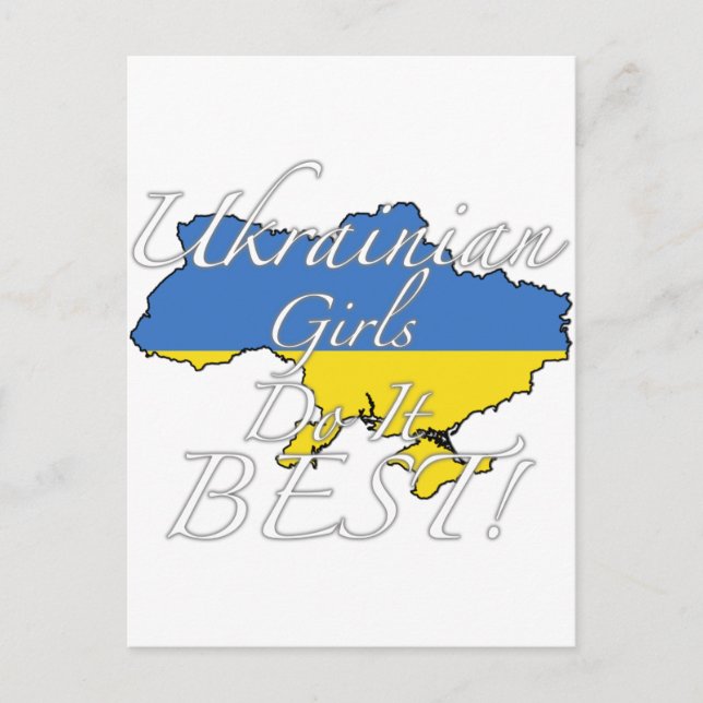 Ukrainian Girls Do It Best! Postcard (Front)