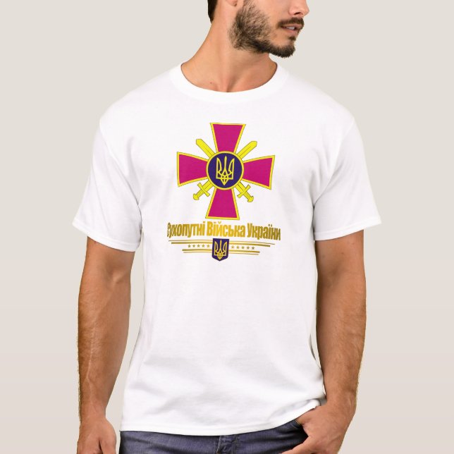 "Ukrainian Ground Forces" Apparel T-Shirt (Front)