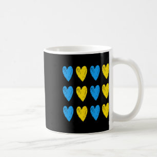 Ukrainian Hearts Support Ukraine Blue Yellow Flag Coffee Mug