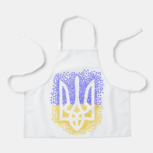 Ukrainian heraldry trident tryzub scattering stars apron