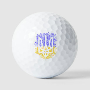 Ukrainian heraldry trident tryzub scattering stars golf balls