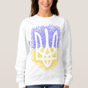 Ukrainian heraldry trident tryzub scattering stars sweatshirt