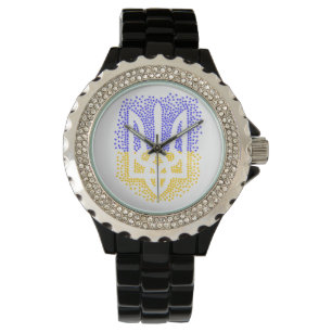 Ukrainian heraldry trident tryzub scattering stars watch