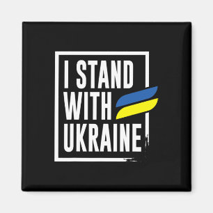 Ukrainian I Stand With Ukraine Magnet
