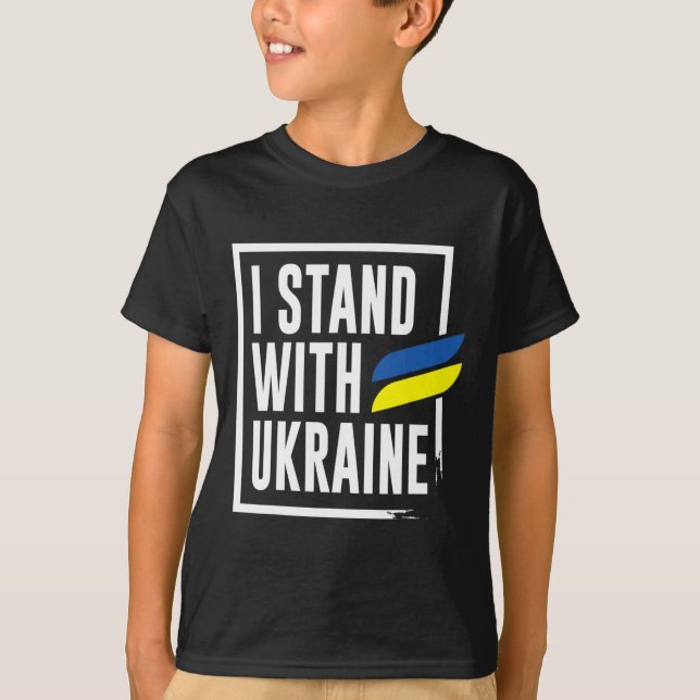 Ukrainian I Stand With Ukraine  T-Shirt (Front)