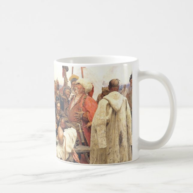 Ukrainian Kozaky/Cossacks by Repin Coffee Mug (Right)