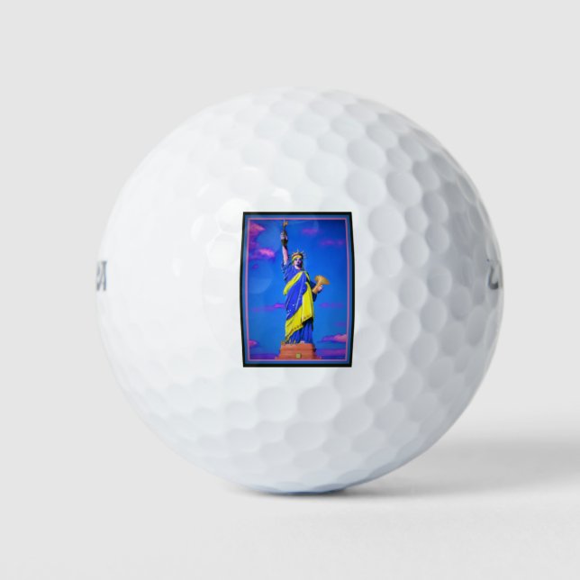 Ukrainian Liberty Golf Balls (Front)