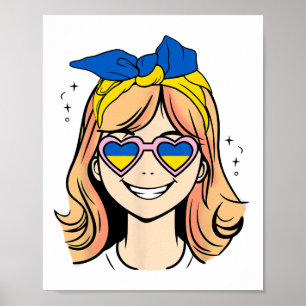 Ukrainian Little Girl With Ginger Hair  Poster