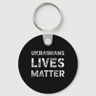 Ukrainian Lives Problem Shirt Retro Ukraine Trump  Key Ring