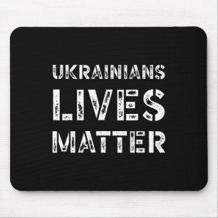 Ukrainian Lives Problem Shirt Retro Ukraine Trump Mouse Pad