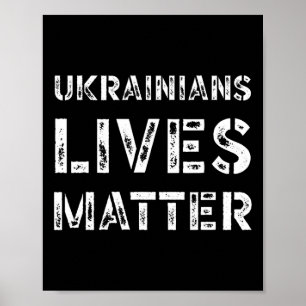 Ukrainian Lives Problem Shirt Retro Ukraine Trump Poster