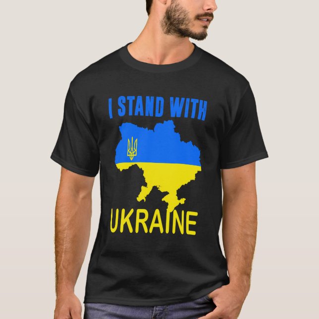 Ukrainian Lover I Stand With Ukraine T-Shirt (Front)