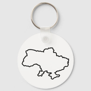 Ukrainian map. Ukraine Key Ring