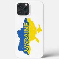 Ukrainian map. Ukrainian flag. Ukraine