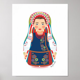 Ukrainian Matryoshka Poster