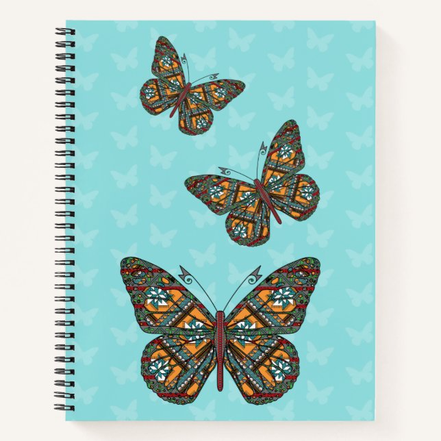 Ukrainian Monarch Spiral Notebook (Front)