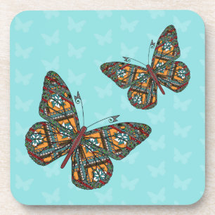 Ukrainian Monarch Square Coaster