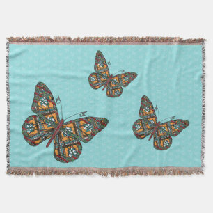 Ukrainian Monarch Throw Blanket