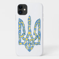 Ukrainian national emblem trident tryzub ethnical