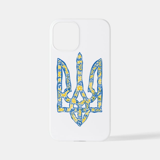 Ukrainian national emblem trident tryzub ethnical iPhone case (Back)
