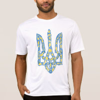 Ukrainian national emblem trident tryzub ethnical