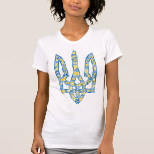 Ukrainian national emblem trident tryzub ethnical T-Shirt