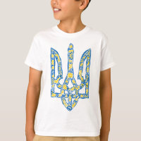 Ukrainian national emblem trident tryzub ethnical