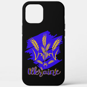 Ukrainian national symbol tryzub made of wheat ear iPhone 12 pro max case